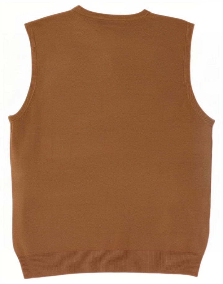 Marks & Spencer Ανδρικό γιλέκο Tank Top Medium Beige Ακρυλικό