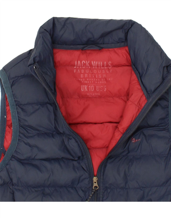 JACK WILLS Boys Padded Gilet 9-10 Years Navy Blue Nylon Vintage Jack Wills and Second-Hand Jack Wills from Messina Hembry 