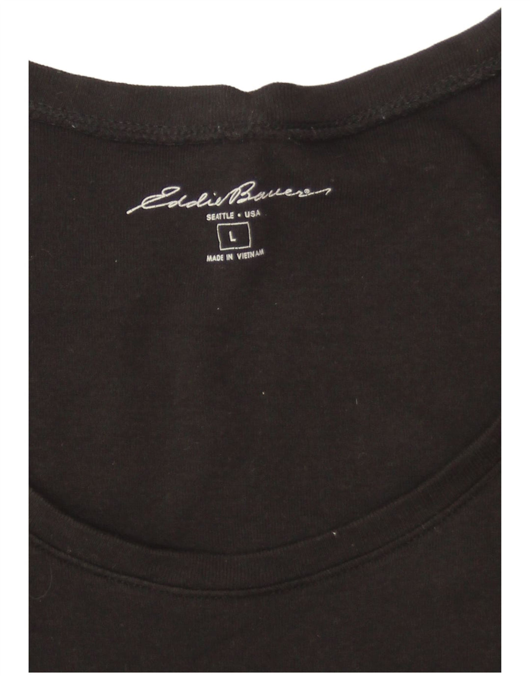 EDDIE BAUER Γυναικείο T-Shirt Top UK 16 Large Black