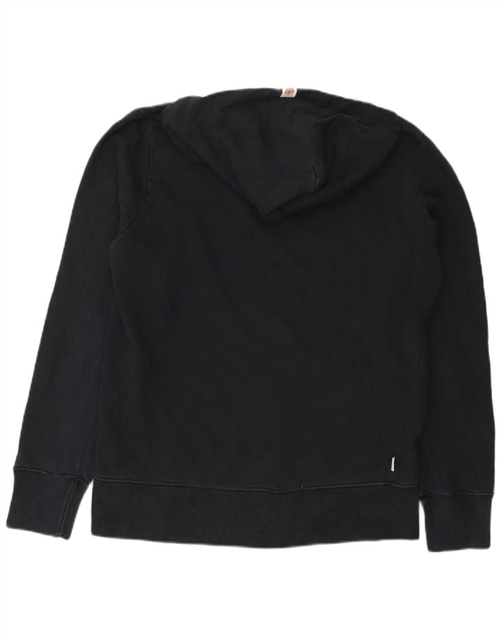 Franklin Marshall Ανδρικό Hoodie Jumper μεγάλο μαύρο βαμβακερό