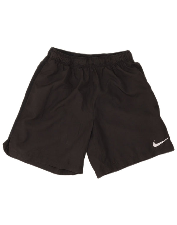 Γυναικείο αθλητικό σορτς Nike Dri Fit UK 12 μεσαίο μαύρο πολυεστέρα