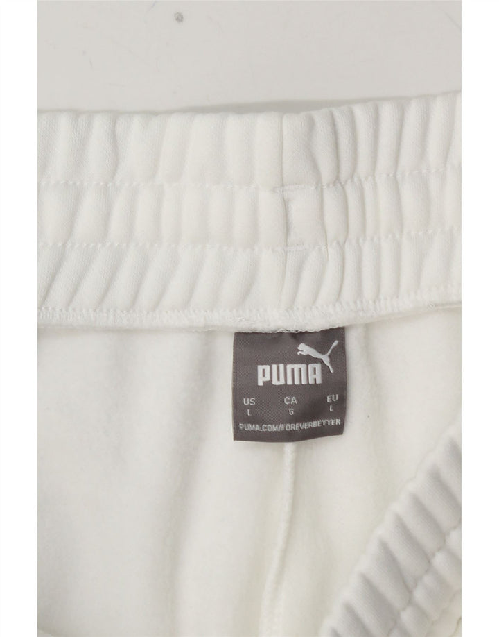 Ανδρική φόρμα αθλητικής φόρμας PUMA γραφική, Joggers Large White Colourblock