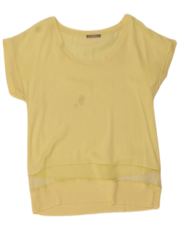 Zara Γυναικεία Μπλούζα Τοπ UK 10 Small Yellow