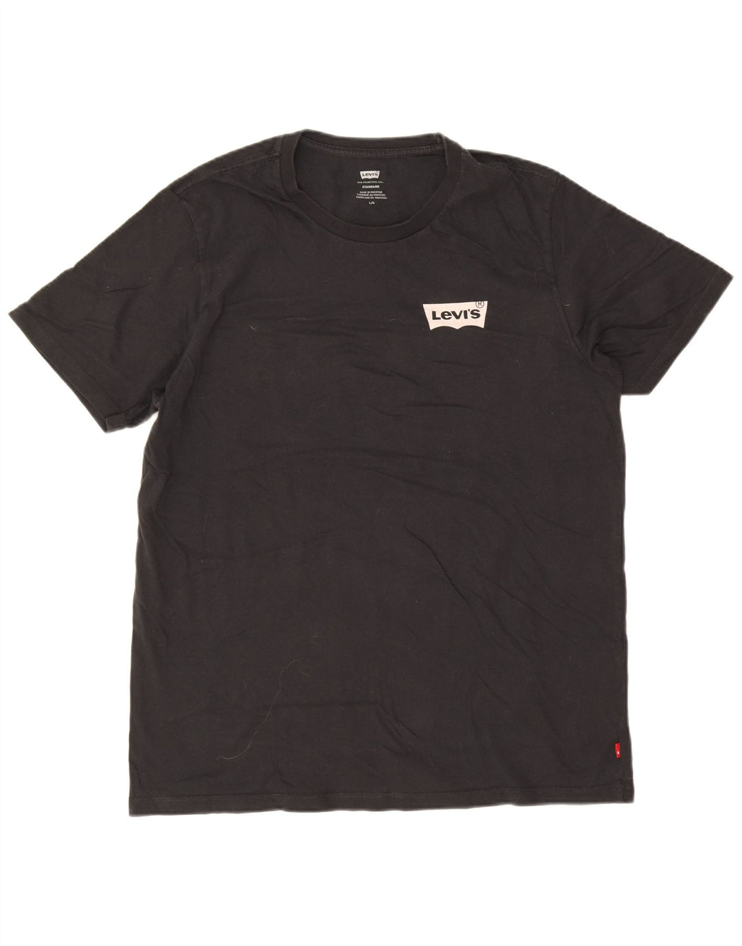 Ανδρικό T-Shirt Levi's Standard Top Large Μαύρο Βαμβακερό