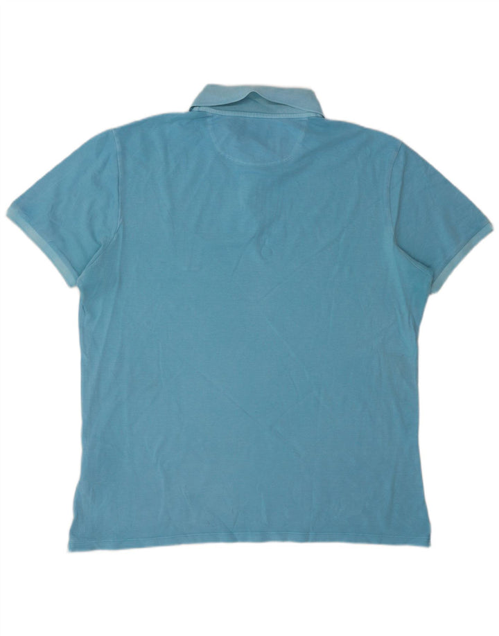 Woolrich Ανδρικό Πόλο Μπλουζάκι 2XL Μπλε βαμβακερό