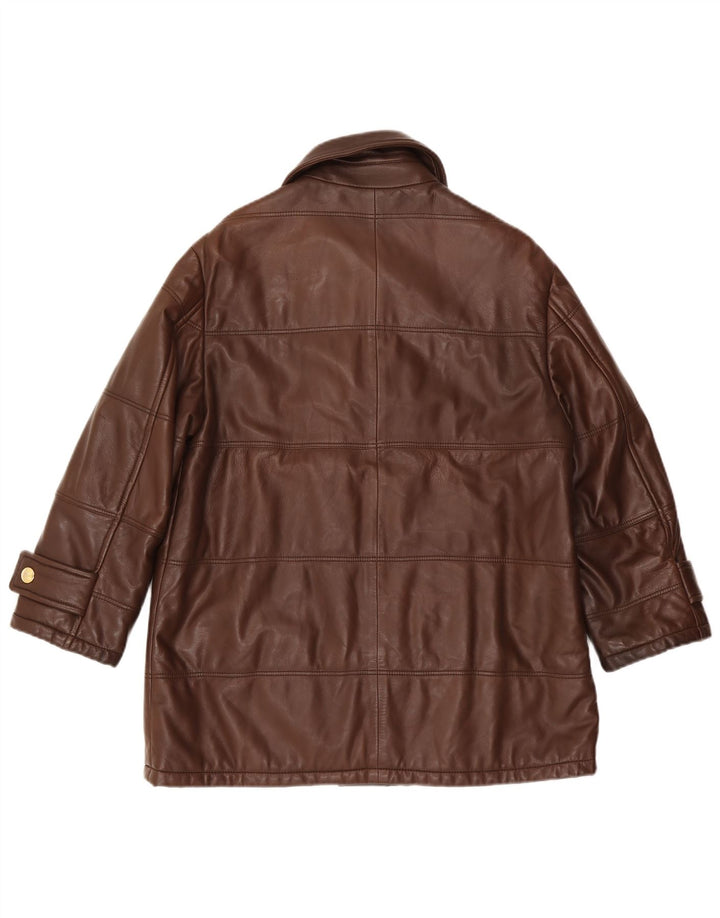 Vintage Γυναικείο Δερμάτινο Μπουφάν IT 42 Μεσαίο Καφέ