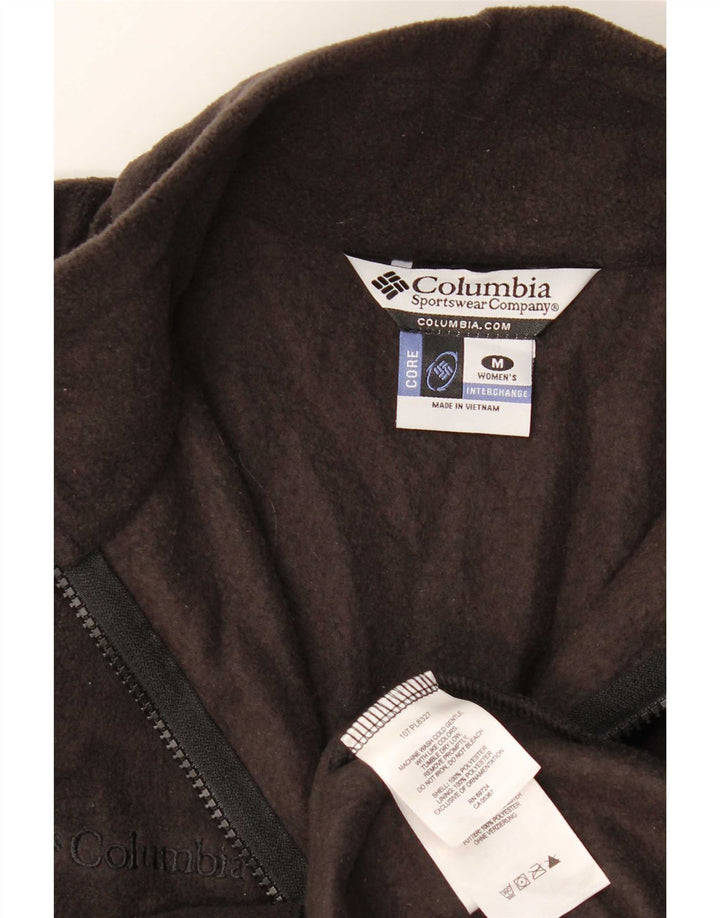 Columbia Γυναικείο Fleece Jacket UK 14 Medium Black Polyester Sports