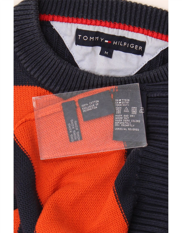 Πουλόβερ Tommy Hilfiger Ανδρικό πουλόβερ με λαιμόκοψη μεσαίου μπλε χρώματος