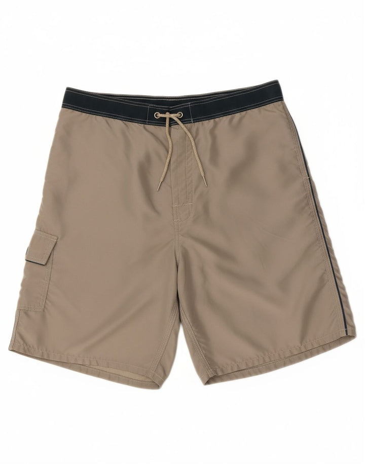 SUNDEK Mens Swimming Shorts Medium Beige Nylon