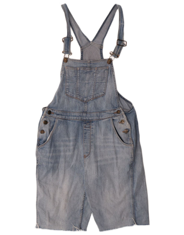 Γυναικείο τζιν σορτς με χοντρό πρόσωπο Dungarees UK 10 Small W34 μπλε