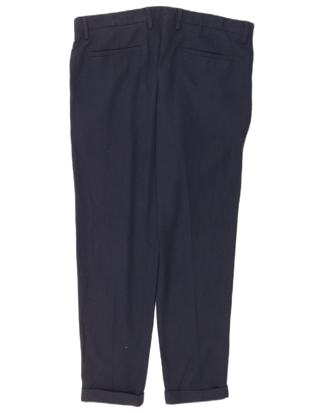 Zara Ανδρικό Slim Suit Παντελόνι EU 44 Large W34 L30 Navy Blue Polyester