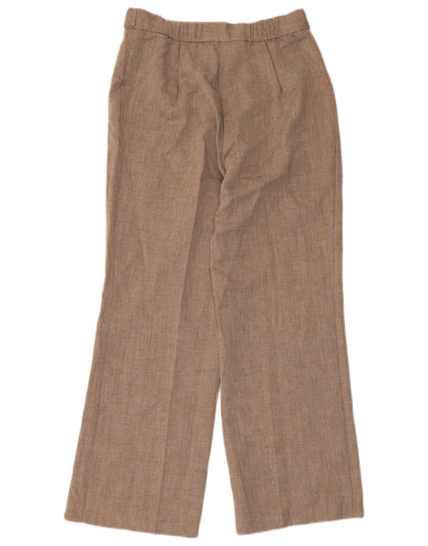 Marks & Spencer Γυναικείο ίσιο casual παντελόνι UK 10 Small W28 L27 Beige