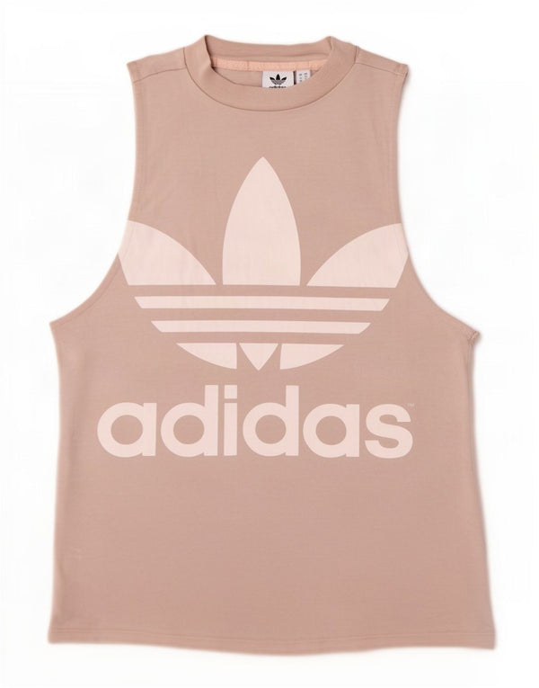 Γυναικείο γραφικό γιλέκο Adidas Top UK 6 XS Μπεζ βαμβακερό