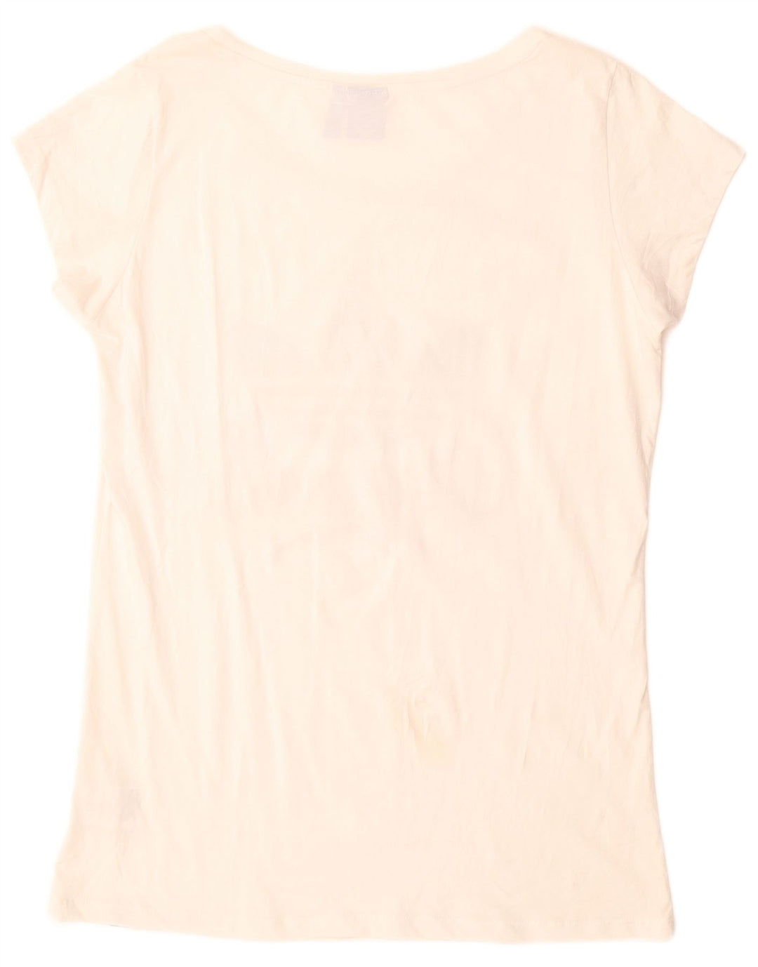 Γυναικείο Longline γραφικό μπλουζάκι ADIDAS Top UK 22 XL Λευκό βαμβακερό