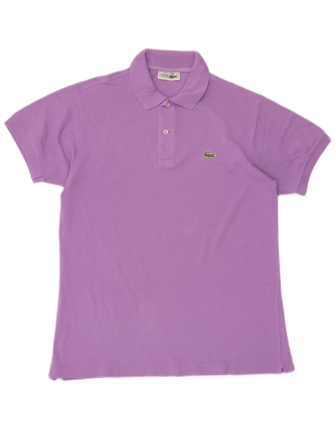 Ανδρικό πουκάμισο πόλο Lacoste, μεσαίο μωβ βαμβακερό