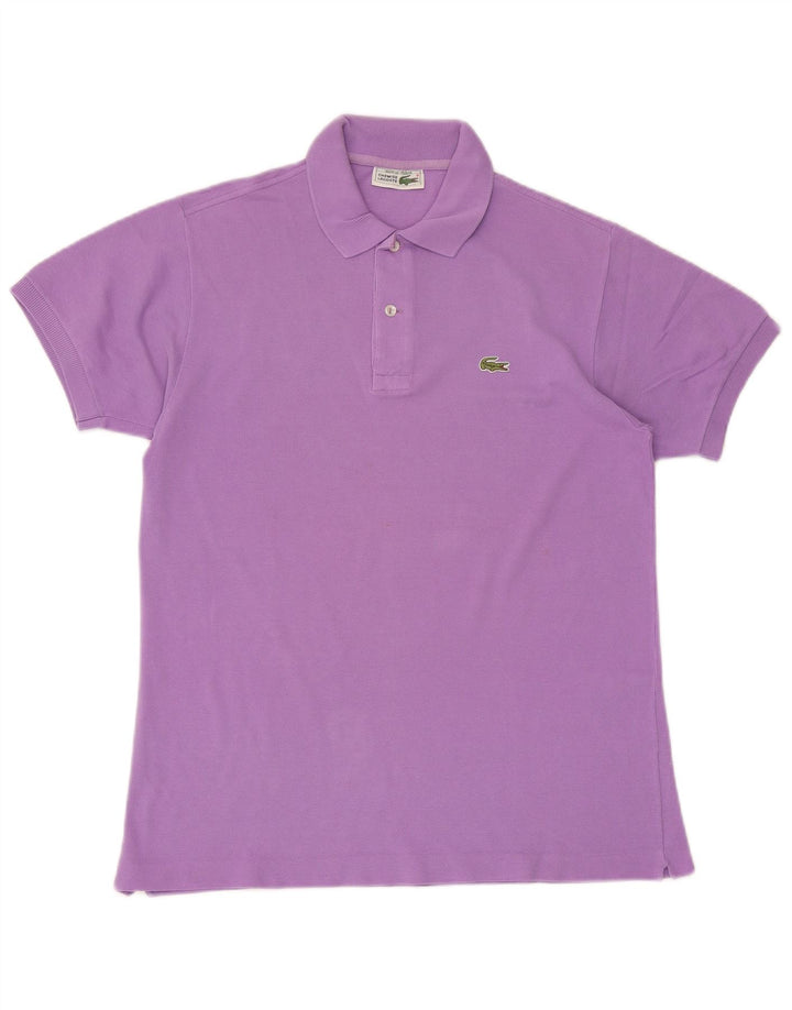 Ανδρικό πουκάμισο πόλο Lacoste, μεσαίο μωβ βαμβακερό