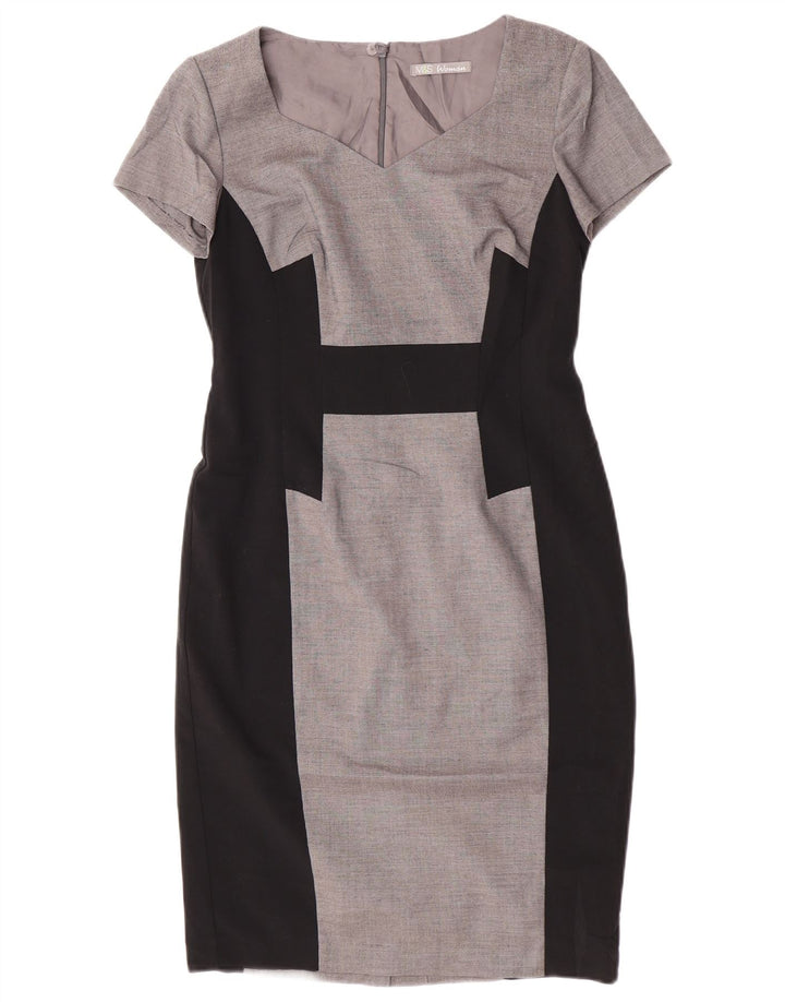 Γυναικείο φόρεμα με θήκη Marks & Spencer UK 10 Small Grey Colourblock Polyester