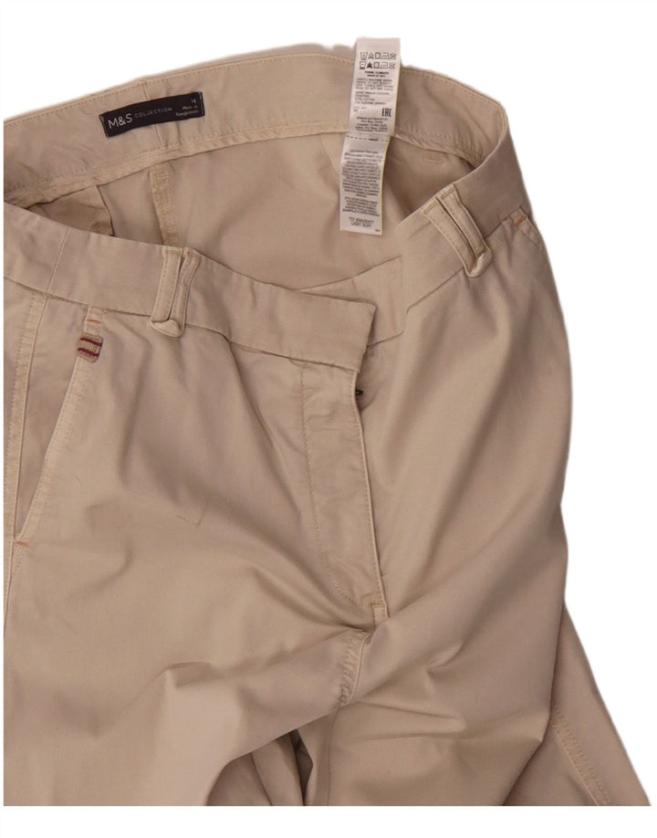 Marks & Spencer Γυναικείο παντελόνι Chino UK 14 Medium W30 L27 Beige βαμβακερό