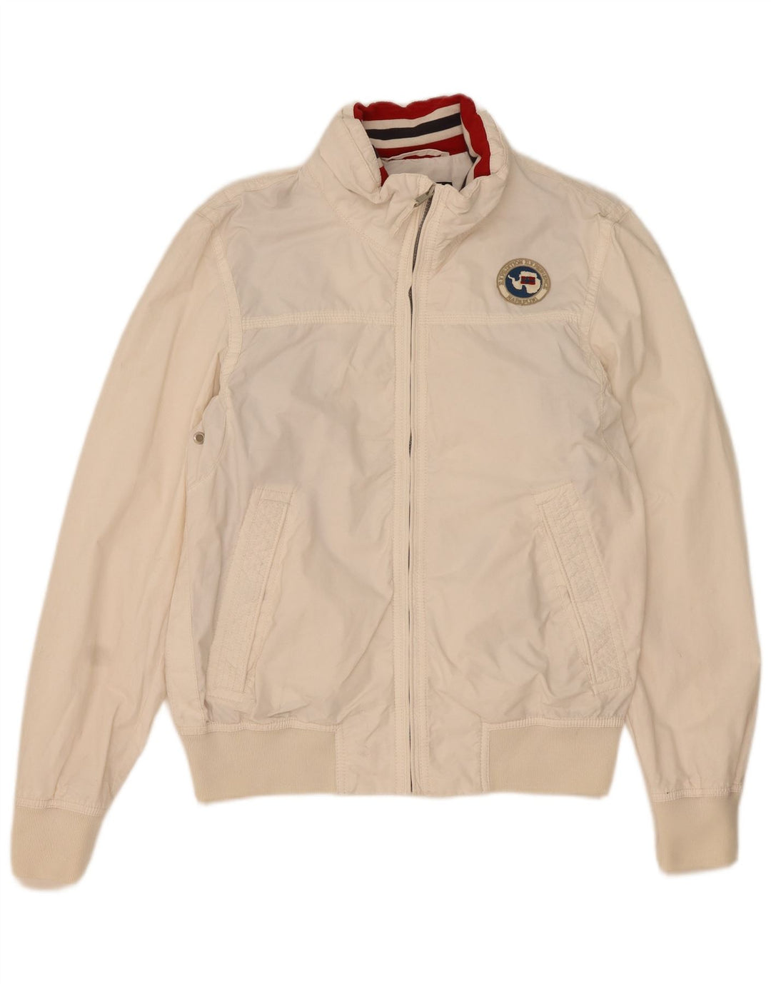 NAPAPIJRI Ανδρικό Bomber Jacket UK 38 Medium White Cotton