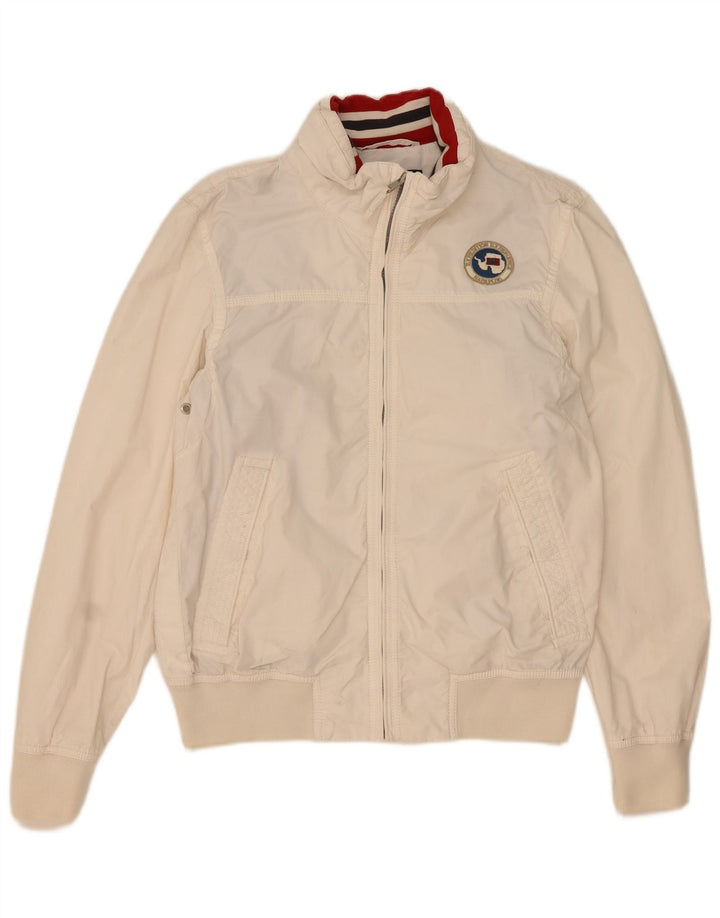 NAPAPIJRI Ανδρικό Bomber Jacket UK 38 Medium White Cotton