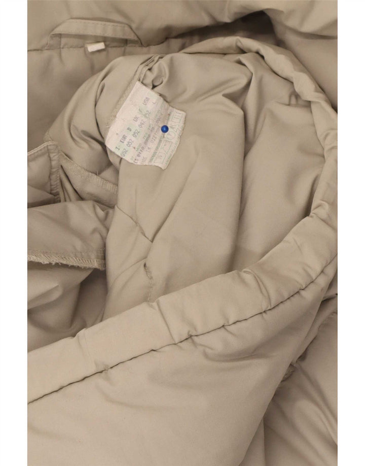Vintage Ανδρικό μπουφάν με κουκούλα UK 42 XL Beige Polyester