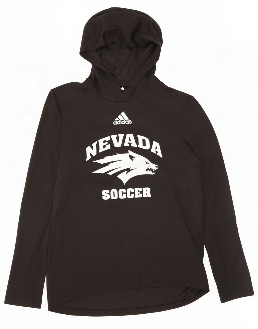 Ανδρικά Adidas Nevada Wolf Pack με κουκούλα γραφικό μακρυμάνικο μικρό μαύρο