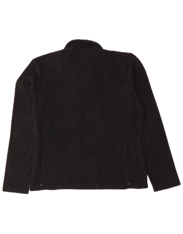 CHAMPION Γυναικείο φερμουάρ Fleece Jumper UK 18 XL μαύρο πολυεστέρα