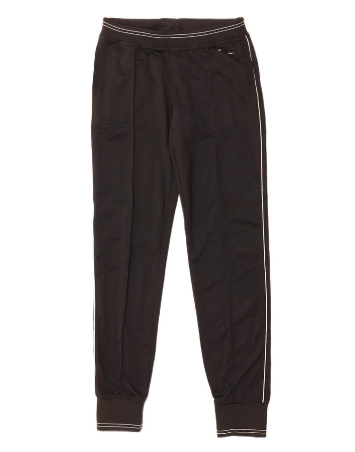 CHAMPION Womens Tracksuit Trousers Joggers UK 10 Small  Black Polyester