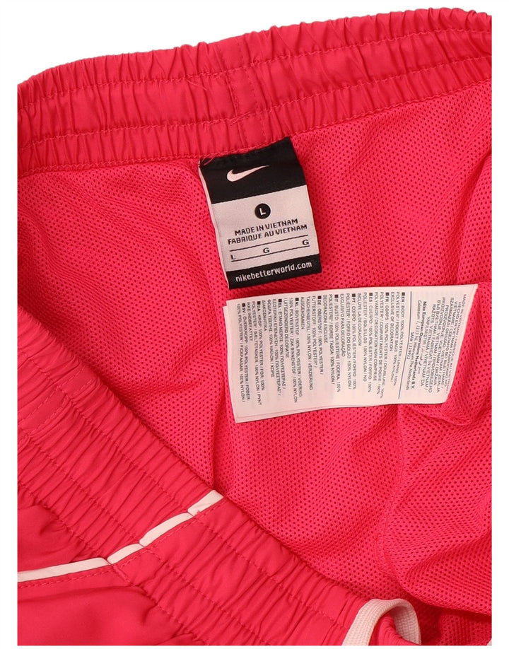 Ανδρικό γραφικό αθλητικό σορτς Nike μεγάλο ροζ πολυεστέρα