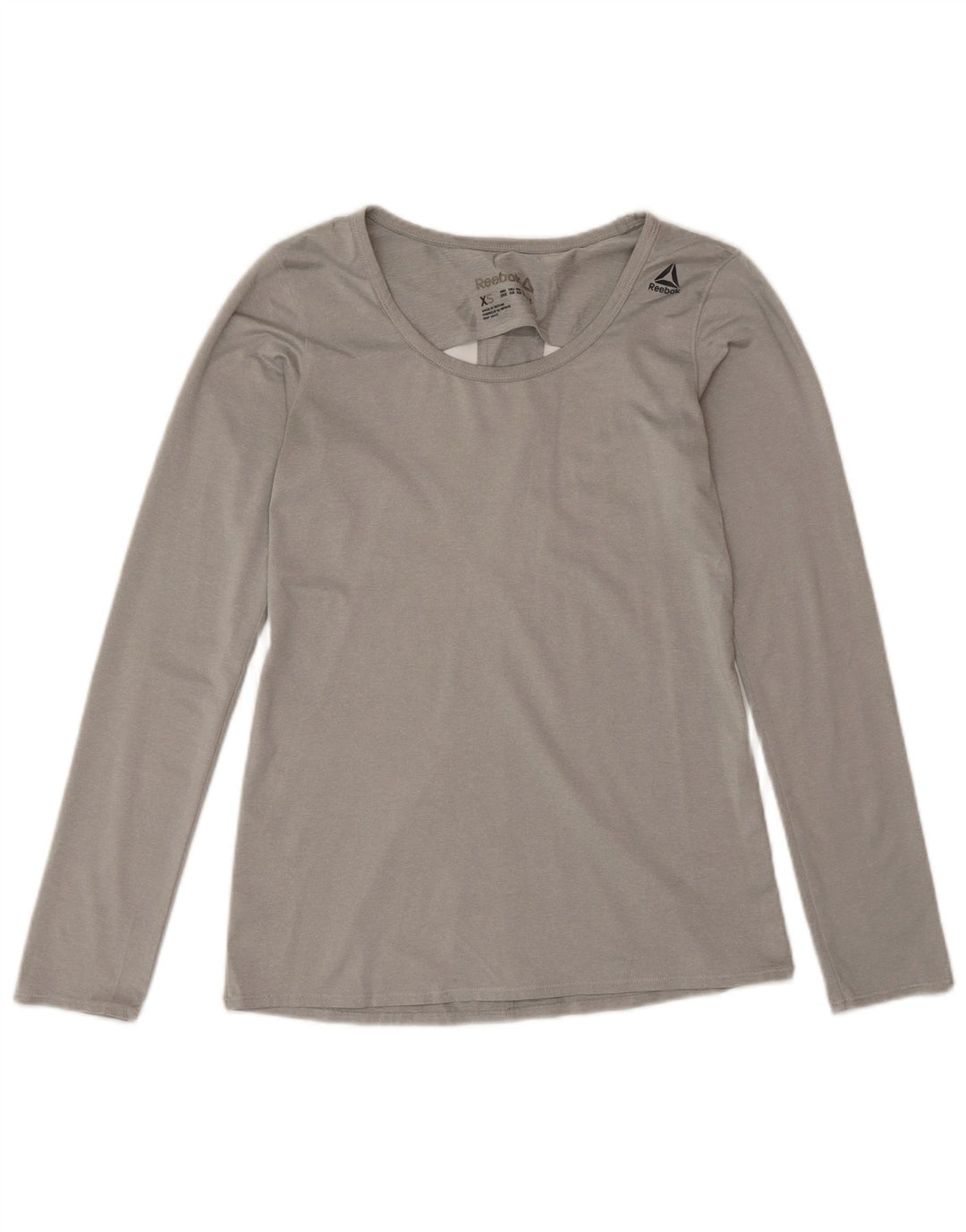 Ανδρική μπλούζα Reebok μακρυμάνικη UK 8 Small Grey Polyester Sports