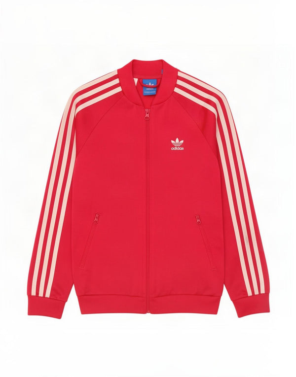 Adidas Graphic αθλητική φόρμα Adidas Top Jacket 11-12 Years Red Polyester