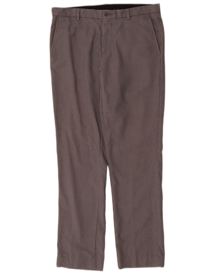 Calvin Klein Ανδρικό ίσιο παντελόνι Chino W33 L32 Γκρι πολυεστέρας
