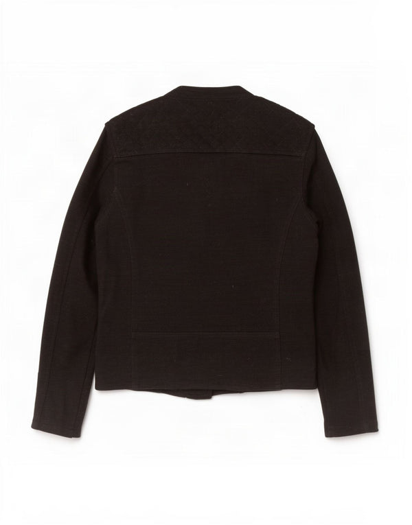 Marks & Spencer Γυναικείο Μπουφάν Racer UK 8 Small Black Cotton