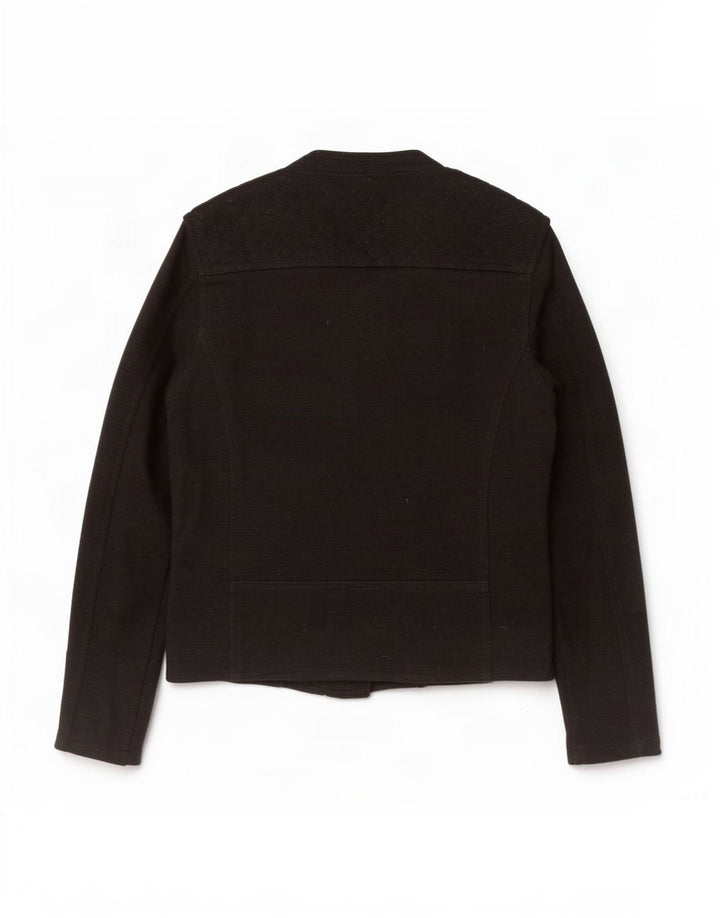Marks & Spencer Γυναικείο Μπουφάν Racer UK 8 Small Black Cotton