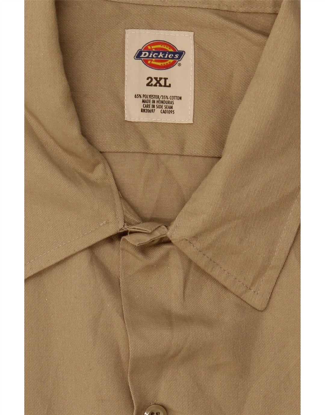 Ανδρικό πουκάμισο Dickies 2XL καφέ πολυεστέρα