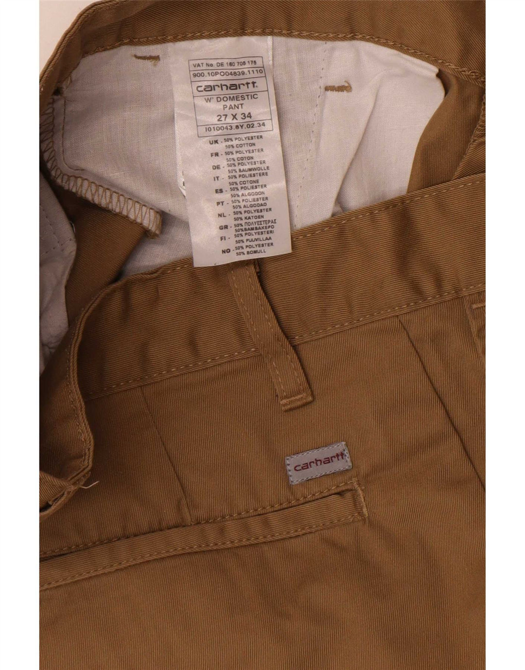 Carhartt Γυναικείο Slim παντελόνι Chino W27 L34 Beige Polyester
