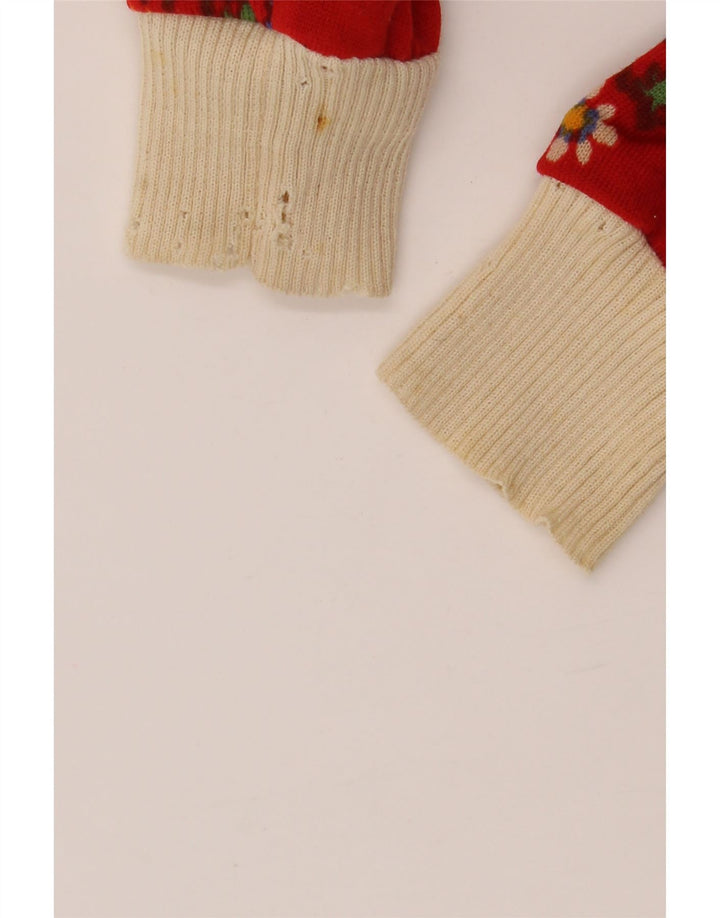 LUISA SPAGNOLI Γυναικεία ζακέτα Crop UK 10 Small Red Floral