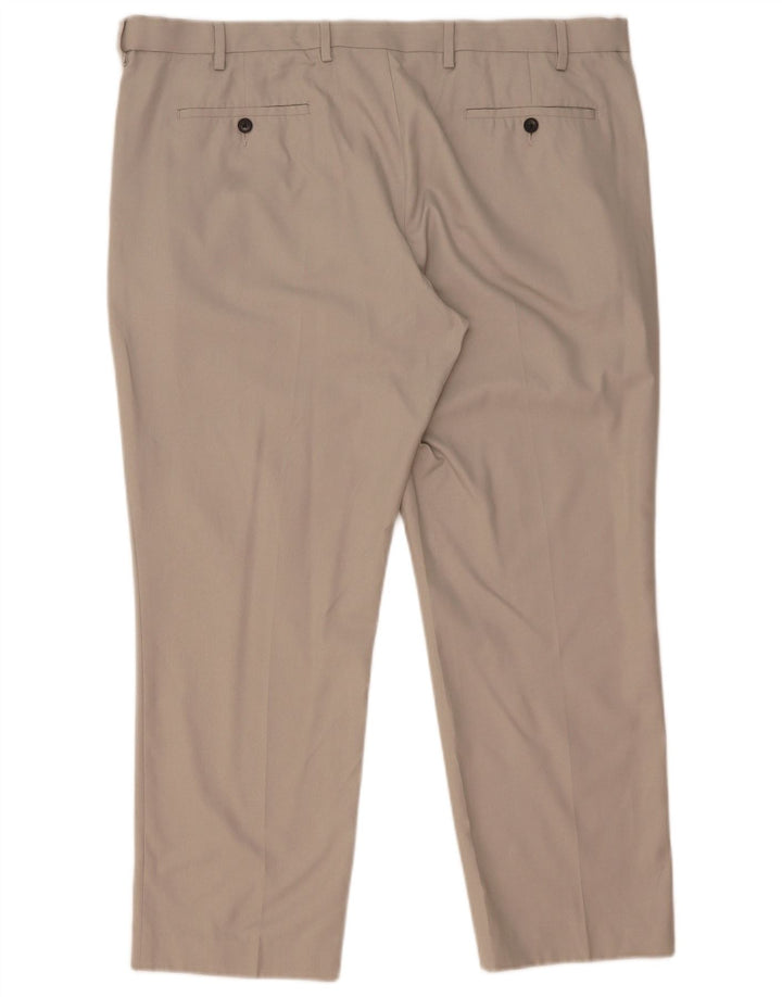 Marks & Spencer Ανδρικό παντελόνι Chino με κανονική εφαρμογή W42 L28 Γκρι πολυεστέρας
