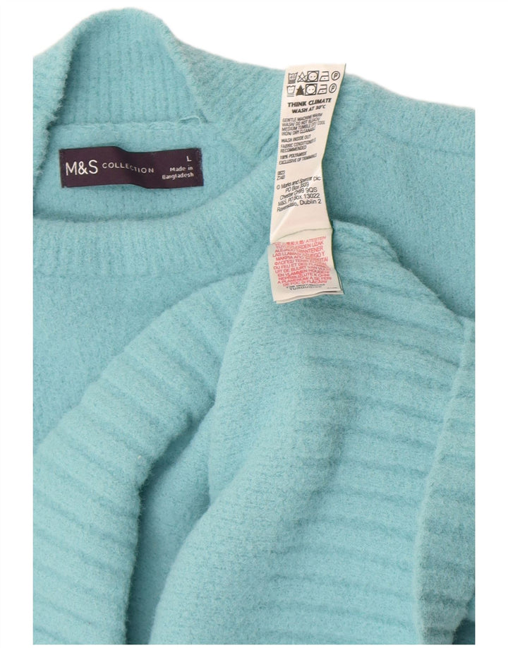 Marks & Spencer Γυναικείο πουλόβερ με λαιμό χελώνα UK 16 μεγάλο τιρκουάζ