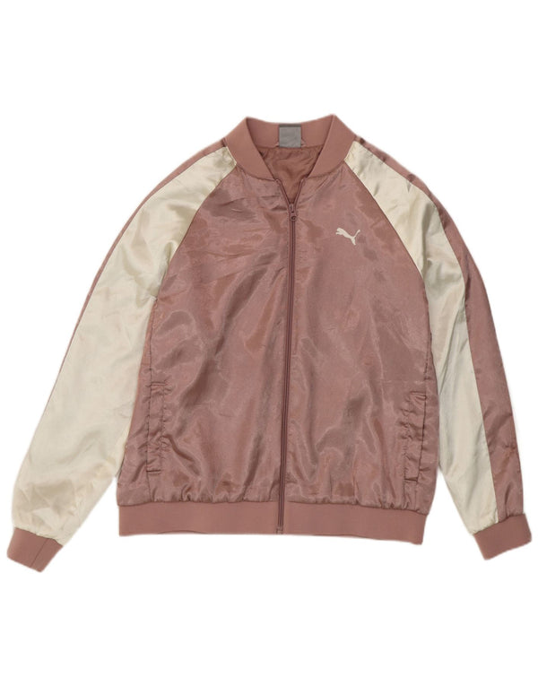 Γυναικεία αθλητική φόρμα γραφικών Puma Top Jacket UK 12 Medium Pink Polyester