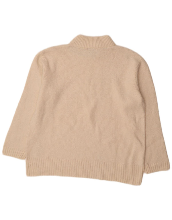 Massimo Dutti Γυναικείο πουλόβερ με λαιμό χελώνα UK 16 Large Off White