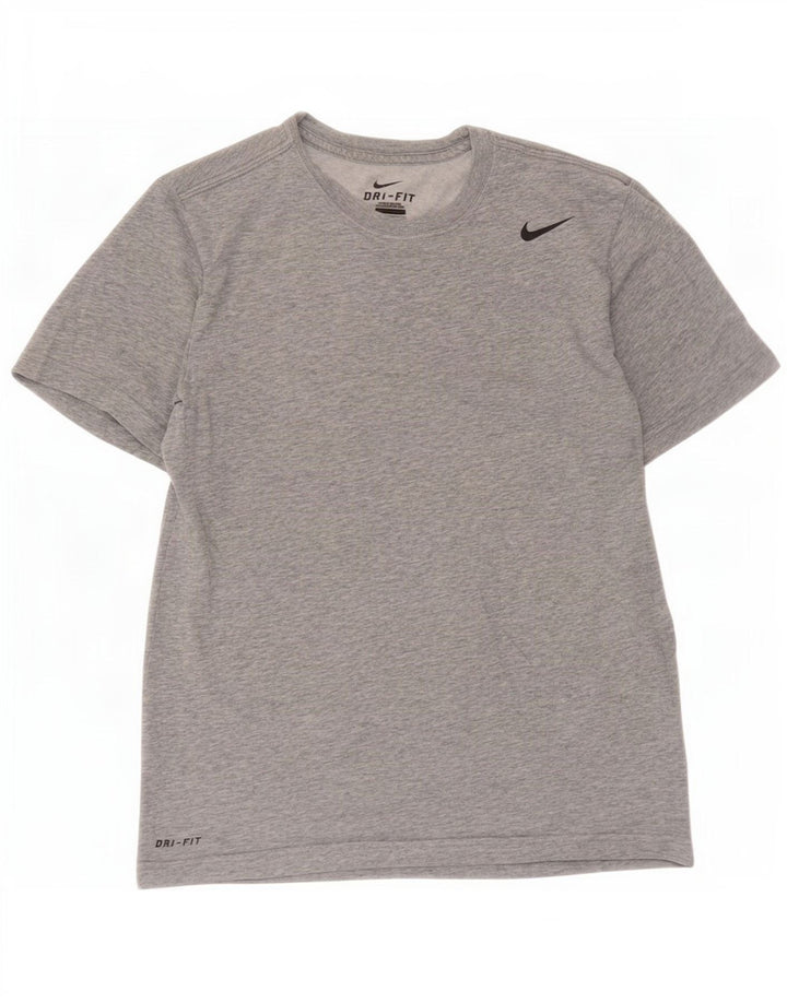 Ανδρικό μπλουζάκι Nike Dri Fit, μικρό γκρι βαμβακερό