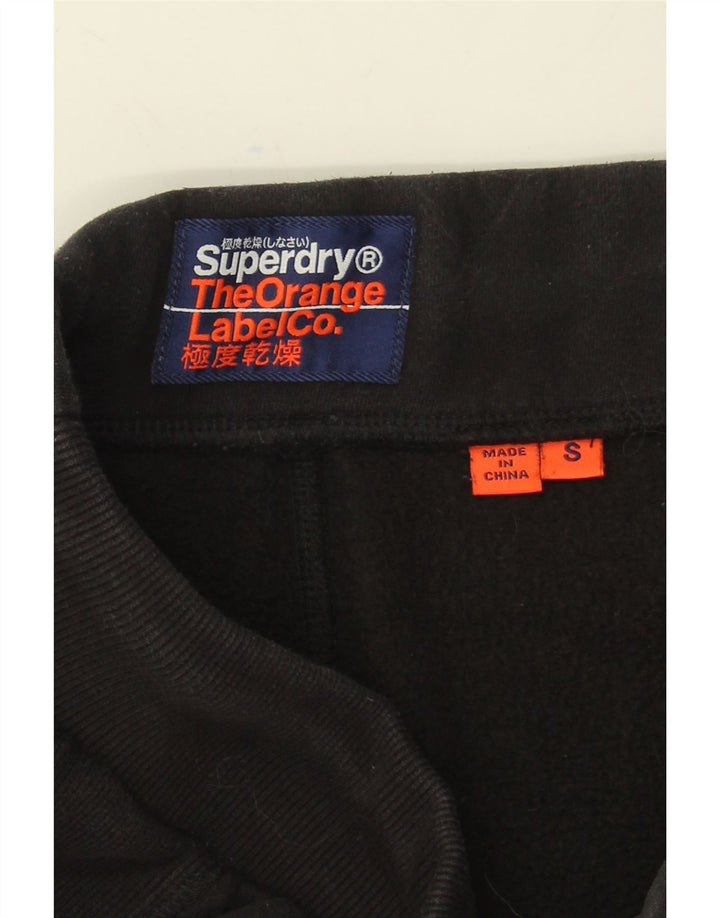 Ανδρική φόρμα Superdry Παντελόνι Joggers Μικρό μαύρο βαμβακερό