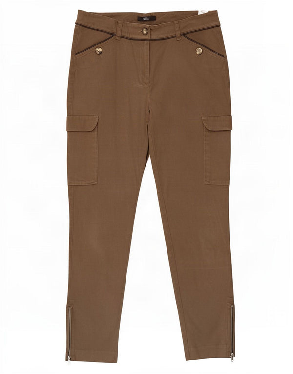 Marks & Spencer Γυναικείο Slim Cargo Παντελόνι UK 12 Medium W30 L27 Khaki