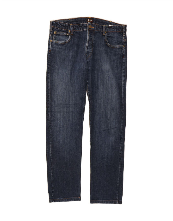 Γυναικείο τζιν Powell ίσιο LEE W34 L30 Navy Blue Cotton