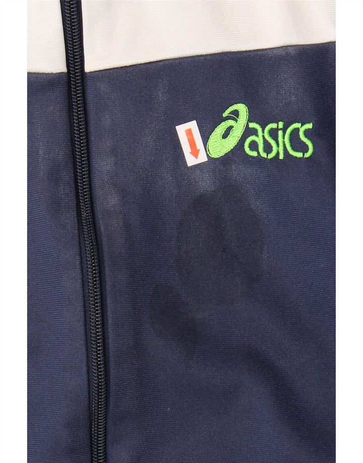 Ανδρική φόρμα γυμναστικής γραφικής Asics Top Jacket IT 46 Small Navy Blue Colourblock