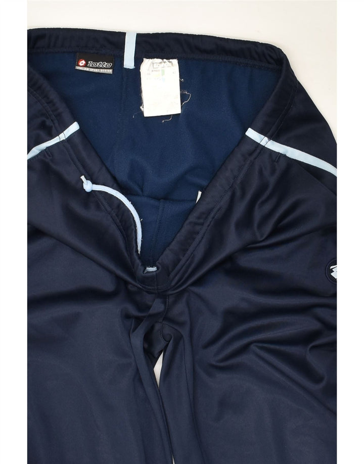 LOTTO Mens Tracksuit Trousers Small Navy Blue Polyester | Vintage Lotto | Thrift | Second-Hand Lotto | Used Clothing | Messina Hembry 
