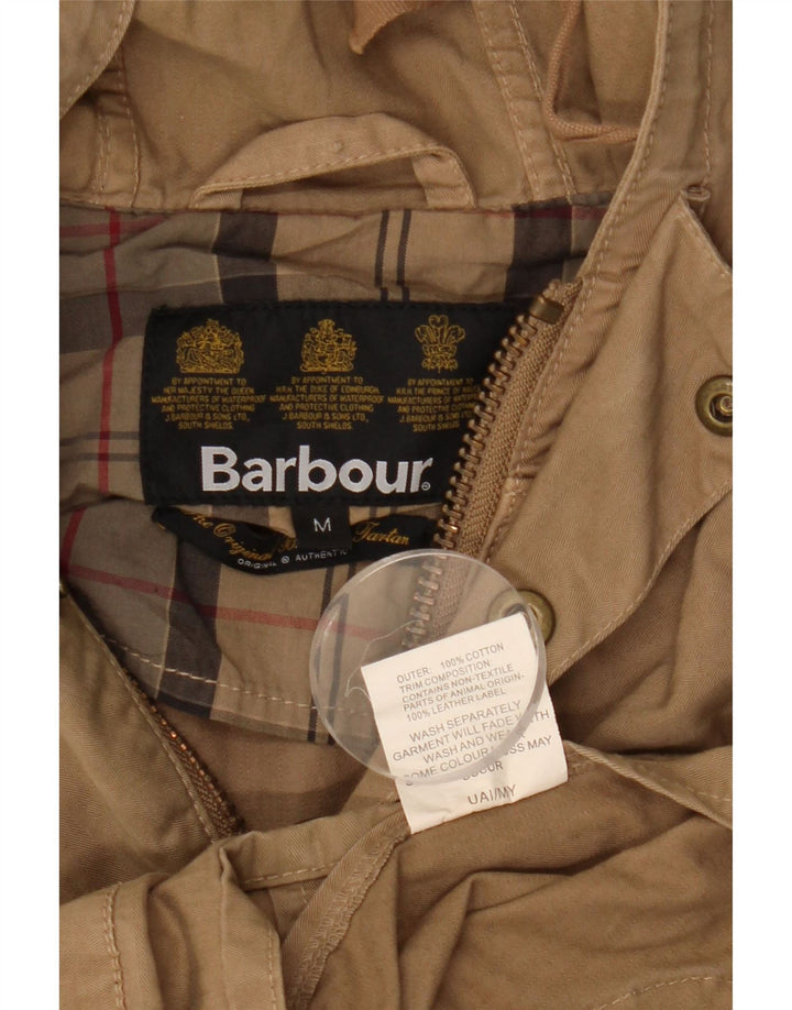 Ανδρικό μπουφάν Parka με κουκούλα Barbour UK 38 Βαμβακερό μεσαίο μπεζ