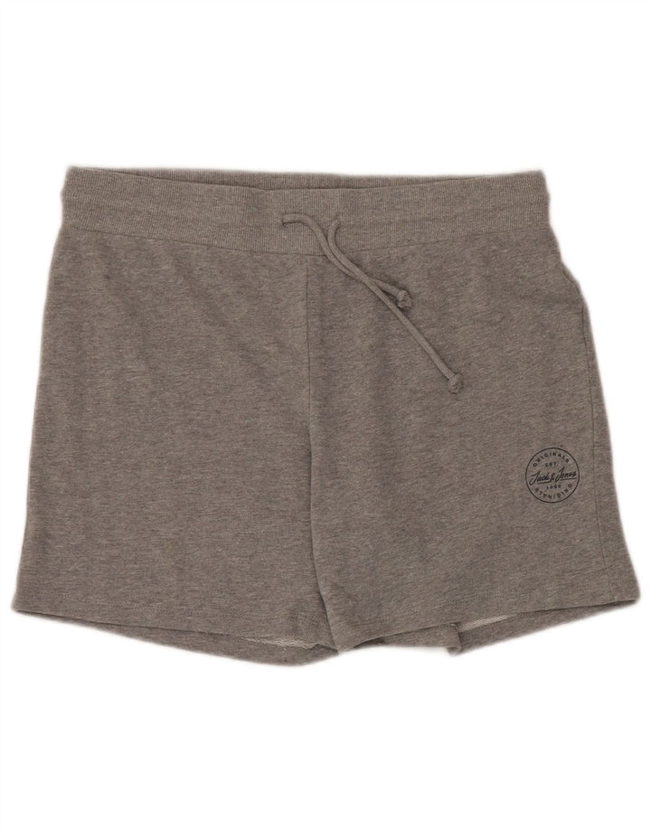 Ανδρικό αθλητικό σορτς JACK & JONES μεγάλο γκρι βαμβακερό