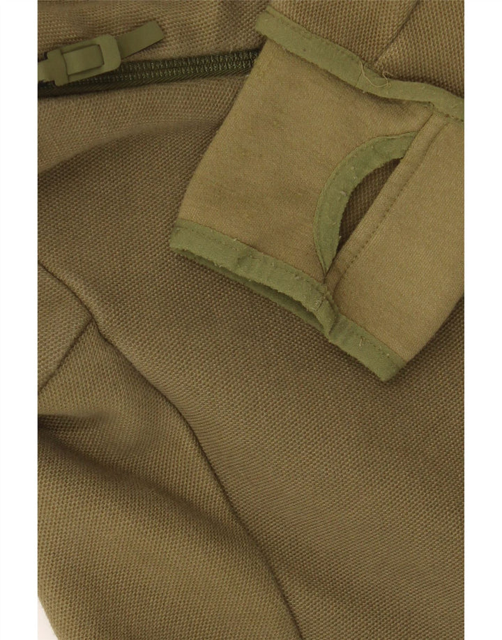 Ανδρικό πουλόβερ με κουκούλα με φερμουάρ ADIDAS μεγάλο χακί